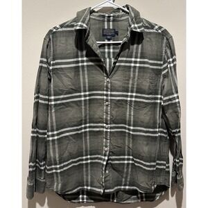 Pendleton Women's‎ Button Up Flannel Size Small - Green